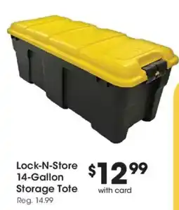 King Soopers Lock-n-store 14-gallon storage tote offer