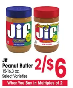 Jewel-Osco Jif Peanut Butter offer