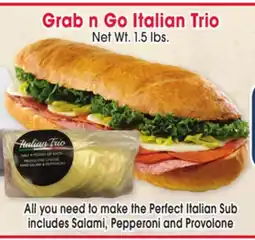 Jewel-Osco Grab n Go Italian Trio offer