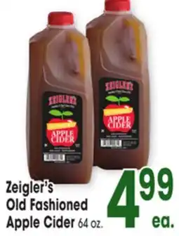 Jewel-Osco Zeigler's Old Fashioned Apple Cider offer
