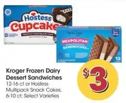 Food 4 Less Kroger frozen dairy dessert sandwiches offer