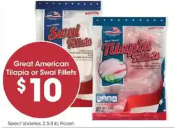 Food 4 Less Great American Tilapia or Swai Fillets offer