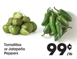 Food 4 Less Tomatillos or Jalapeño Peppers offer