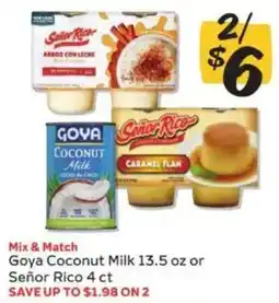 Winn Dixie Goya Coconut Milk or Señor Rico offer