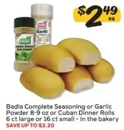 Winn Dixie Badia Complete Seasoning or Garlic Powder offer