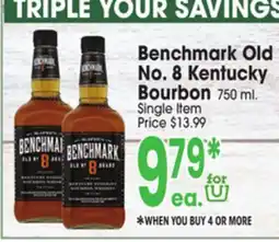 Jewel-Osco Benchmark Old No. 8 Kentucky Bourbon offer