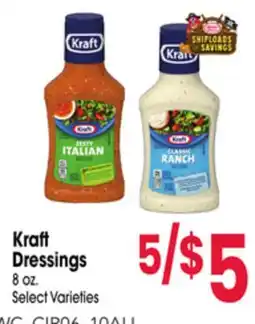Jewel-Osco Kraft Dressings offer