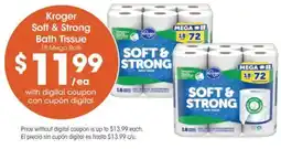 Food 4 Less Kroger soft & strong bath tissue offer