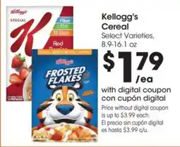 Food 4 Less Kellogg's Cereal offer