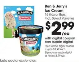 Food 4 Less Ben & Jerry's Ice Cream offer