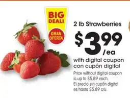 Food 4 Less 2 lb Strawberries offer