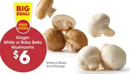 Food 4 Less Kroger White or Baby Bella Mushrooms offer