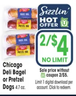 Jewel-Osco Chicago Deli Bagel or Pretzel Dogs offer