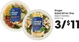 Food 4 Less Kroger chicken caesar salad kit for one offer