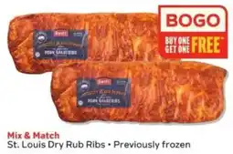 Winn Dixie Swift St. Louis Dry Rub Ribs offer