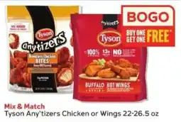 Winn Dixie Tyson Any'tizers Chicken or Wings offer
