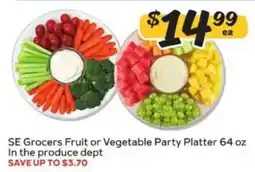 Winn Dixie SE Grocers Fruit or Vegetable Party Platter offer
