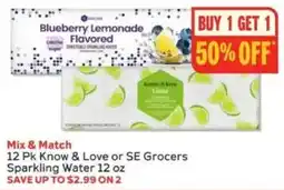 Winn Dixie Know & Love Sparkling Water offer