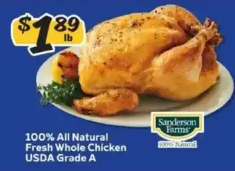 Sanderson Farms 100% All Natural Fresh Whole Chicken