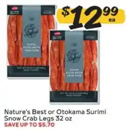 Winn Dixie Nature's Best or Otokama Surimi Snow Crab Legs offer
