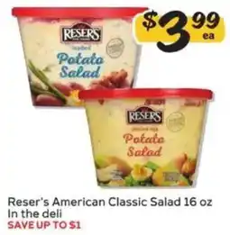 Winn Dixie Reser's American Classic Salad offer