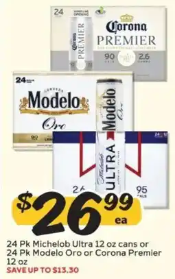 Winn Dixie Michelob Ultra or Modelo Oro or Corona Premier offer