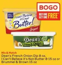 Winn Dixie Dean's French Onion Dip offer