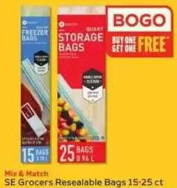Winn Dixie Se Grocers resealable bags offer