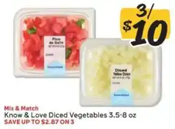 Winn Dixie Know & Love Diced Vegetables offer