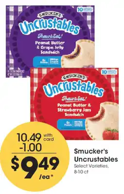 Smith's Smucker's Uncrustables offer