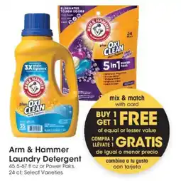 Smith's Arm & Hammer Laundry Detergent offer