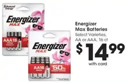 Smith's Energizer Max Batteries offer