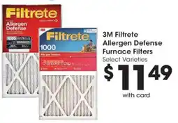 Smith's 3M Filtrete Allergen Defense Furnace Filters offer
