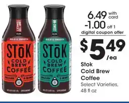 Smith's Stok Cold Brew Coffee offer