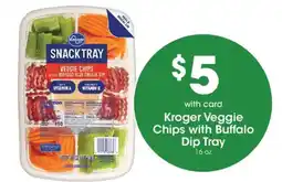Smith's Kroger Veggie Chips with Buffalo Dip Tray offer