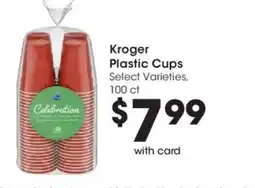 Smith's Kroger plastic cups offer