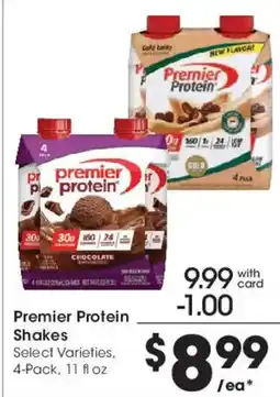 Smith's Premier Protein Shakes offer