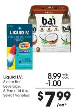 Smith's Liquid I.V. Beverage offer