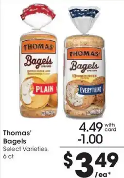 Smith's Thomas' Bagels offer