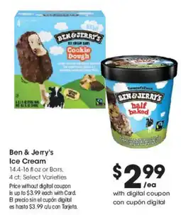 Smith's Ben & Jerry's Ice Cream offer