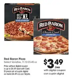 Smith's Red Baron Pizza offer