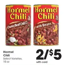 Smith's Hormel Chili offer