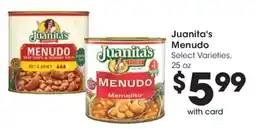 Smith's Juanita's Menudo offer