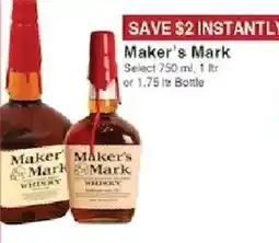 Piggly Wiggly Maker's Mark Whiskey offer