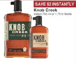 Piggly Wiggly Knob Creek Rye offer