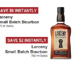 Piggly Wiggly Larceny Small Batch Bourbon offer