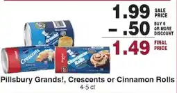 Piggly Wiggly Pillsbury Grands! Crescents or Cinnamon Rolls offer