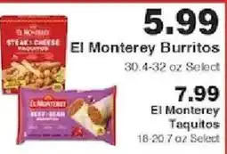 Piggly Wiggly El Monterey Burritos offer