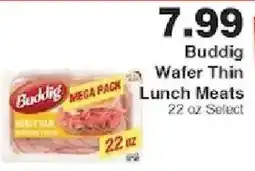 Piggly Wiggly Buddig wafer thin lunch meats offer