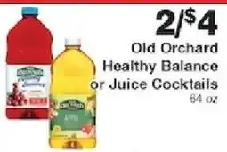 Piggly Wiggly Old Orchard Healthy Balance or Juice Cocktails offer